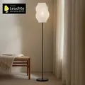Stehleuchte Lucande, Tovina, Weiß, für Esszimmer, Stoff / Textil, Skandinavisch - 162
