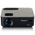 LENCO LPJ-700BKGY LCD-Projektor Schwarz mit Bluetooth HD Auflösung 120" Zoll