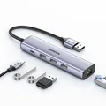 Multifunktionaler Hub-Adapter-Splitter USB 3.0 - 3x USB Ethernet RJ-45 USB-C PD