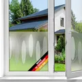 d-c-fix Fensterfolie Findus - 45 cm x 1,5 m – statische Sichtschutzfolie mit modernem Muster für Glasflächen – selbsthaftend, blickdicht, dekorativ