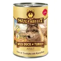 Wolfsblut Wild Duck & Turkey Hundenassfutter Adult getreidefrei 395 g Ente &