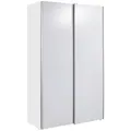 P & B Schwebetürenschrank, Weiß, Holzwerkstoff, 6 Fächer, 125x195.5x38 cm, Blauer Engel, BQ - Bündnis für Qualität, Made in Germany, Schlafzimmer, Kleiderschränke, Schwebetürenschränke