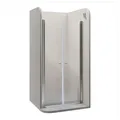 i-flair LIMA Duschtür 108x185 cm Nischentür Klarglas, Verstellbereich 108–112 cm – 6 mm ESG Sicherheitsglas, Nanobeschichtung, Hebe-Senkmechanismus - DTC