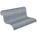 A.S. Création Vliestapete, Uni Blau 375634 Wandtapete Vlies Satin Rolle Tapete VILLA blau