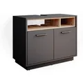 Vicco Waschbeckenunterschrank Beatrice Anthrazit/Sonoma 80 x 64 cm