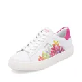 Remonte Damen Low-Top Sneaker D2J00, Frauen Halbschuhe,lose Einlage,sportlich,straßenschuhe,Strassenschuhe,Sportschuhe,Weiss Kombi (82),39 EU
