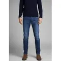 Jack & Jones Slim-fit-Jeans JJIGLENN Slim-Fit mit Stretch und praktischer 5-Pocket-Form Baumwollmischung, slim fit blau 36
