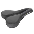 Velo Basic Deep Channel, Fahrradsattel, Track, Unisex, Schwarz, Einfarbig, 16,5 cm