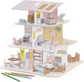 Djeco-Malen und Stecken: Puppenhaus