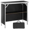 VEVOR Tragbare Messetheke Messetresen, 975 x 385 x 870 mm Messestand Ausstellungs-Thekenständer, Faltbarer Promotion-Bartisch Promotiontheke