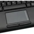 Adesso Wireless Slim Keyboard with Built-in Touchpad (US, Kabellos) (WKB-4110UB)
