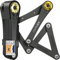 Seatylock FoldyLock Classic Faltbares Fahrradschloss – patentiertes schlankes Hochsicherheits-Fahrradschloss – robuster Diebstahlschutz, intelligenter Sicherheitsschutz mit Schlüsseln - 100cm