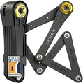 FoldyLock Classic Faltbares Fahrradschloss – patentiertes schlankes Hochsiche...