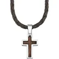 s.Oliver Kette Edelstahl, Holz One Size Weiss Herren 