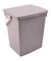 1a-Handelsagentur BURI JELENIA PLAST Waschmittelbox 5L Waschpulverbox Waschmitteldose Waschmittelbehälter Klammerkorb, Farbe:hellgrau