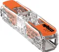 WAGO 221-2411 Verbindungsklemme flexibel: 0.14-4mm² starr: 0.2-4mm² Polzahl: 1 60 St. Transparent, Orange