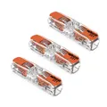 3x WAGO 2-Leiter-Klemme Durchgangsverbinder Klemme mit Hebel 221-2411