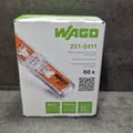 60 Stück Wago Durchgangsverbinderklemme 221-2411 0,2-4,0 mm²  2-leiter universel