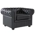 Beliani Sessel, Braun, Schwarz, Leder, 1-Sitzer, 108x70x77 cm, Wohnzimmer, Sessel, Polstersessel