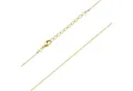 Materia Gliederkette Kinderkette Gold verstellbar 36-40cm K108, Sterlingsilber, vergoldet
