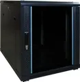 DSIT Serverschrank 12 HE, kleiner Serverschrank, mit Glastür (BxTxH) 600 x 800 x 720 mm, 345