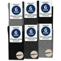 OCCULTO Basicsocken Socken Herren ohne Naht ohne Gummibund 6er Pack (Modell: Oliver) (6-Paar) grau 47-50