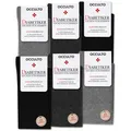 Occulto Socken Herren ohne Naht ohne Gummibund Baumwolle 6er Pack (Modell: Oliver) GreyMix 47-50