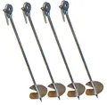 Loggyland Bodenanker eindrehbar für Schaukel etc. 58 cm verzinkt (4er-Set)