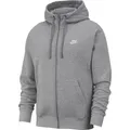 Nike NSW Club Sweatjacke Herren in dk grey heather-matte silver-white, Größe XXL