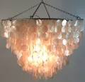 Guru-Shop Deckenleuchten Deckenlampe, Muschelleuchte aus hunderten.., Leuchtmittel nicht inklusive