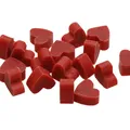 Florex Schafmilchseife mini mini Herz 100 Stück Rose mit Blüten im Organzasäckch