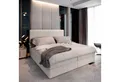 Masseno Boxbett PISA 180x200 cm mit Bonell Matratze und Topper, Doppelbett, Polsterbett mit Kopfteil, Boxspringbett