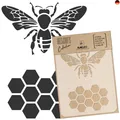 DIY Wiederverwendbare Kunststoffschablone // A3 A4 A5 BIENE - BIENENWABE //