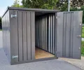 4m Gartenhäuschen Gartenhaus Lagerbox Quarzgrau abschließbar Geräteschuppen Box