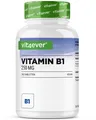 Vitamin B1 Thiamin - 365 Tabletten á 250mg - 12 Monatsvorrat Vegan + Hochdosiert