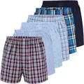 City Life 6er Pack Herren Boxershorts 100% Baumwolle - Atmungsaktive Webboxer, bequem & trocknergeeignet, S-4XL, Farbe:Mehrfarbig (Business Multicolour 2), Grösse:4XL