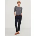 Comma 7/8-Hose Chino-Hose mit Gürtel blau 46