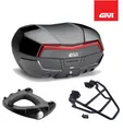 GIVI Set Bauletto Schwarz V58NNB + Platte Yamaha Tenere 700 2022 2023 2024