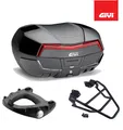GIVI Set Bauletto Schwarz V58NNB + Platte Honda XL 750 Transalp 2023 2024