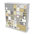 itenga Adventskalender zum Füllen Quader Mix Boxen Weiß Gold Grau Modern Design