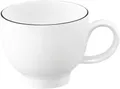 Seltmann Weiden Espressotasse Lido Black Line, 1-tlg., Porzellan, Espressoobertasse 0,09 l