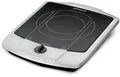 Rommelsbacher CT 2200/E Einzelkochplatte, Glaskeramik, 2200 W, 2-Kreis, Edelstahl