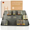 Havenhaus Gewürzregal Schublade | Gewürz Organizer Schublade verstellbar & passend für alle Schubladen | flacher Gewürzeinsatz Schublade | Gewürze Organizer | Gewürzschublade Organizer verstellbar