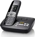 Siemens Gigaset C610A Schnurlostelefon DECT mit Anrufbeantworter – Pianoschwarz