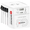 SKROSS Reiseadapter MUV USB AC 65 PD, weltweit, für über 220 Länder, USB-A, USB-C