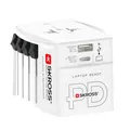 Universal Reiseadapter, Europa, UK, USA/Japan 65 W, 1x USB-C™ und 1x USB-A, weiß