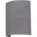 EASYLIGHT Indirekte Wandleuchte Stoff E27 Grau 23 cm Hoch Up Down für Innen