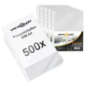Prospekthüllen versando Business DIN A4, 60my PP, transparent, genarbt, 500 Stk.