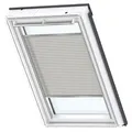 VELUX Plissee Uni Sand 1259 Faltstore, 114x140 cm (S08), Aluminiumschiene,GGU,Manuell,VELUX