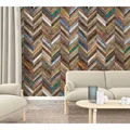 Marburg Vliestapete Ikatmuster Braun 270 cm x 159 cm FSC